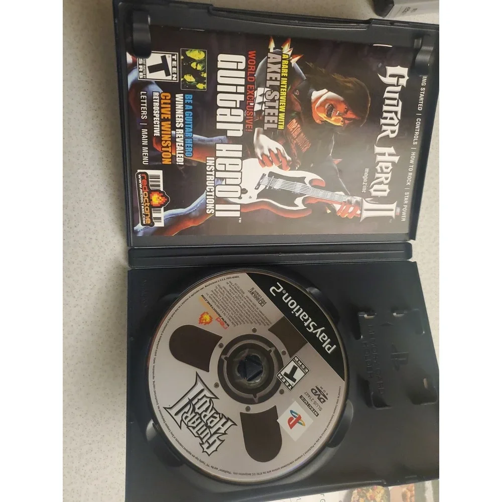 Guitar Hero II‎ PS2 PlayStation 2 Video Game with Manual Case TESTED